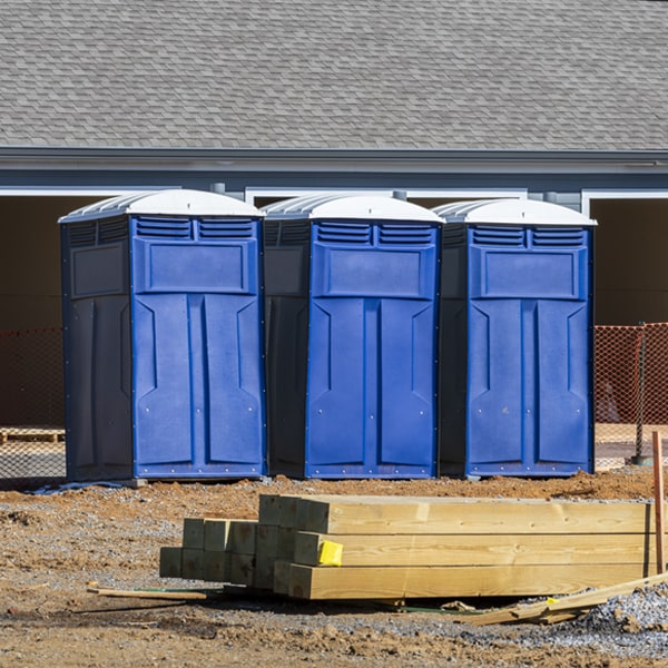 how often are the portable toilets cleaned and serviced during a rental period in Auxier Kentucky